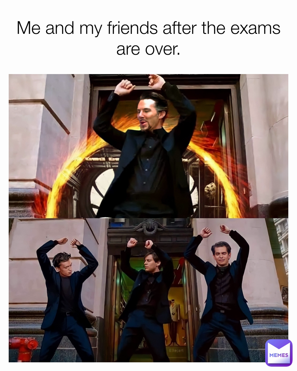 Me and my friends after the exams are over.