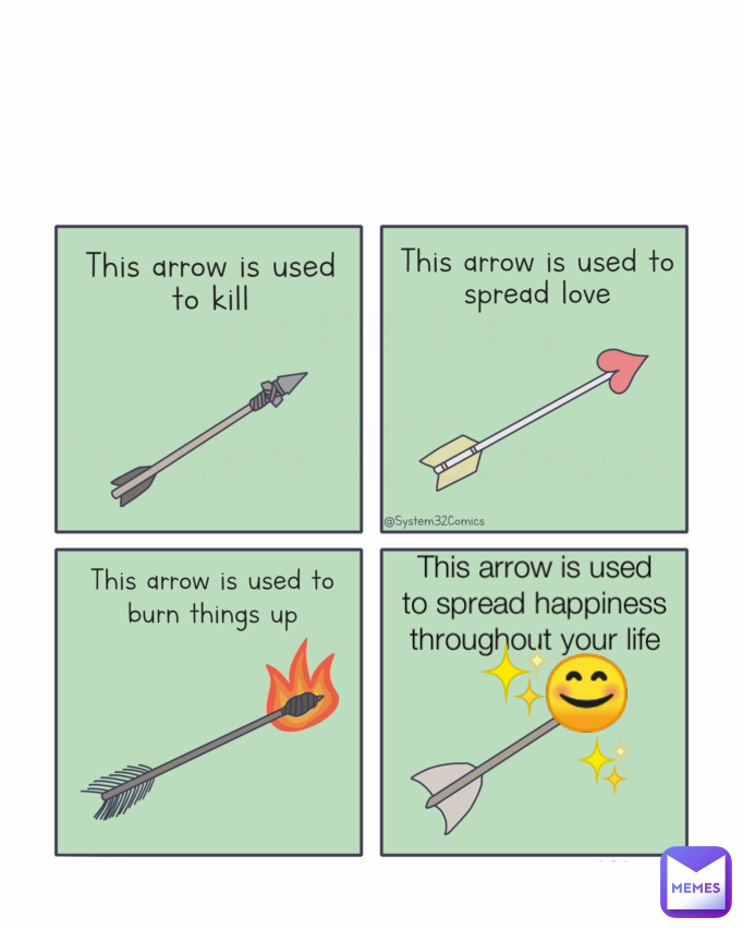 This arrow is used to spread happiness throughout your life 😊 ✨ ✨