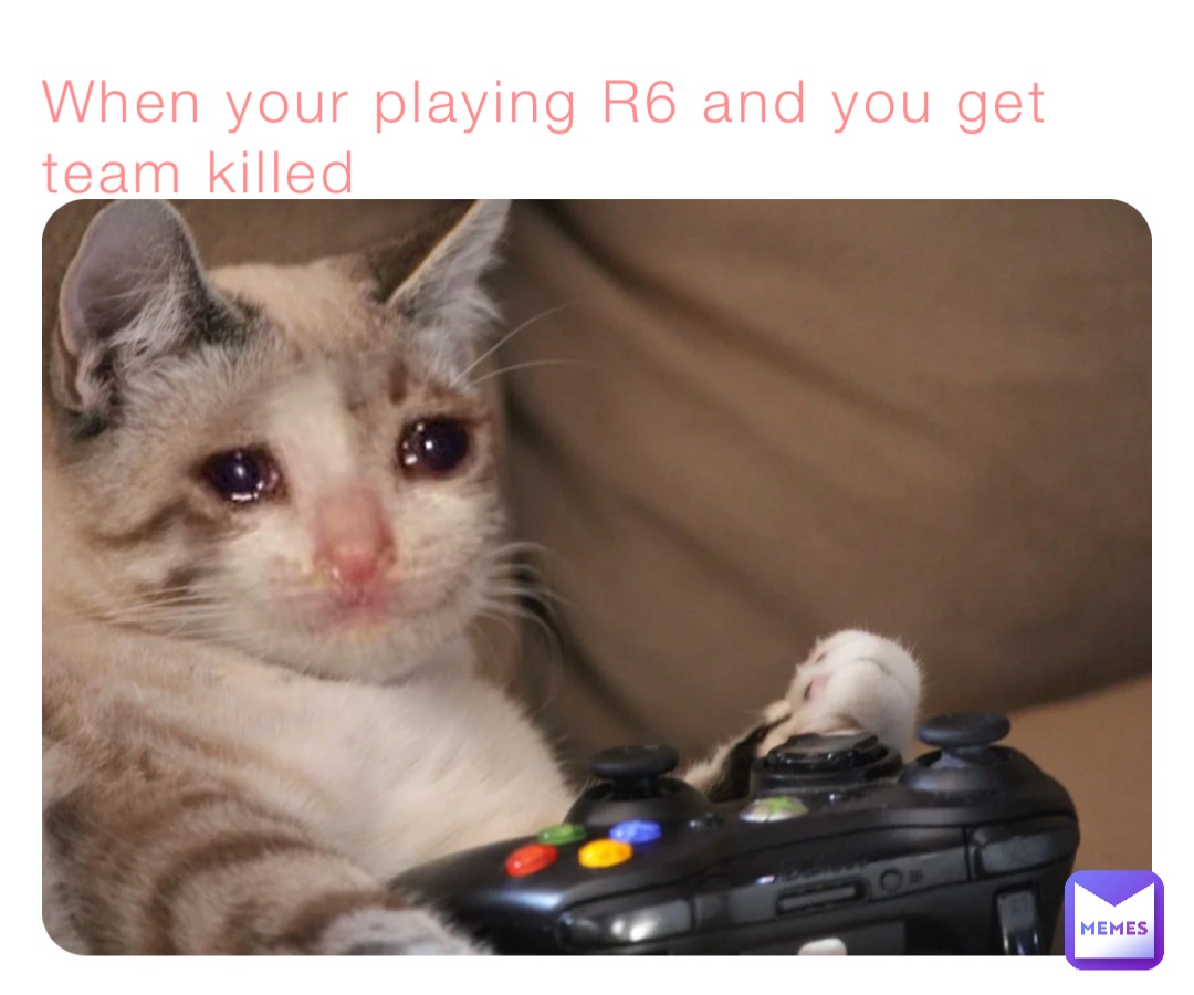 When your playing R6 and you get team killed