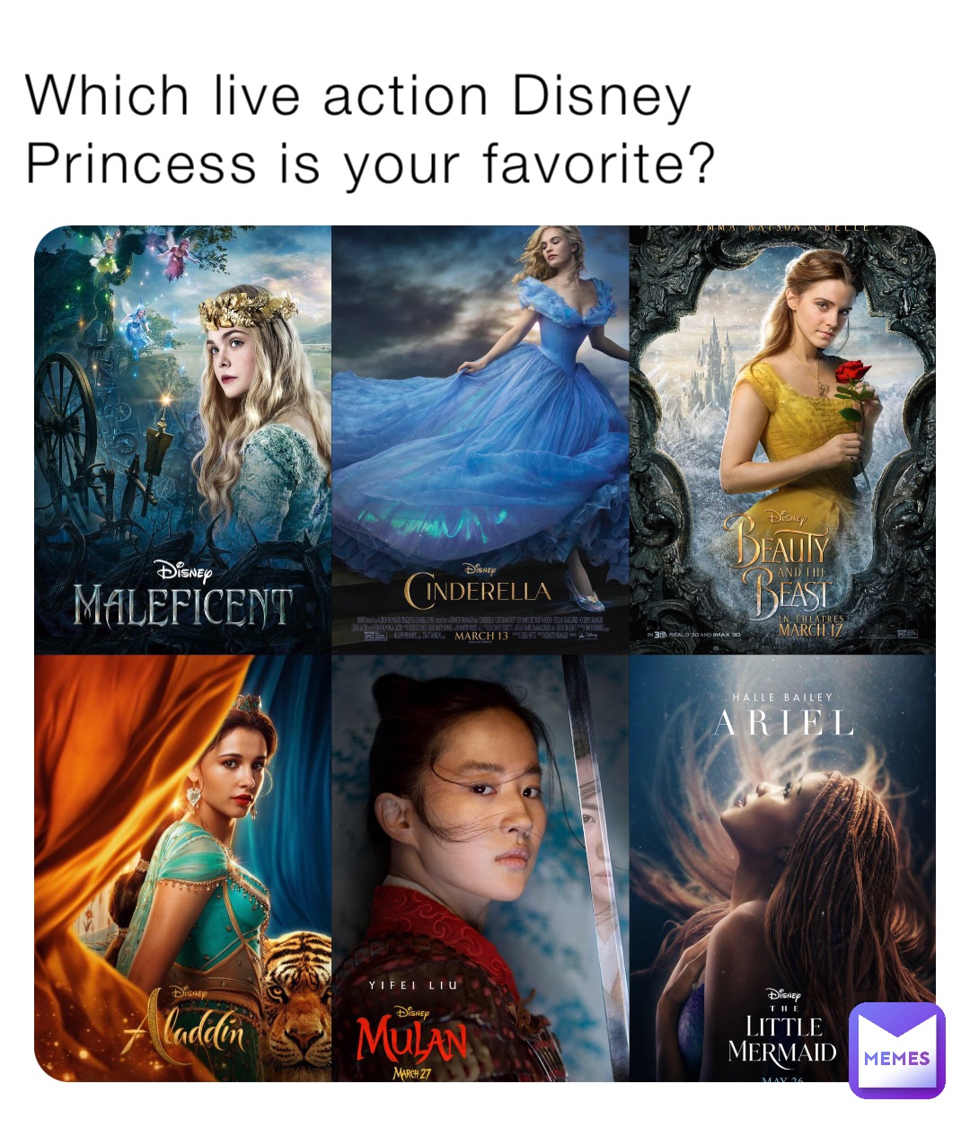 Which live action Disney Princess is your favorite?