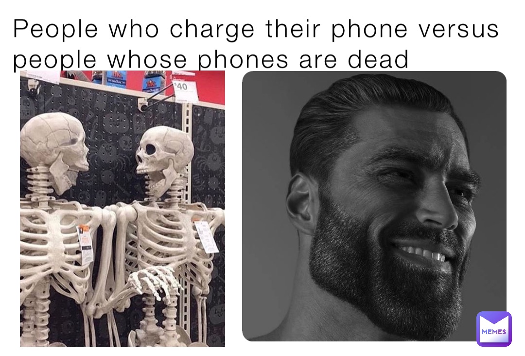 People who charge their phone versus people whose phones are dead