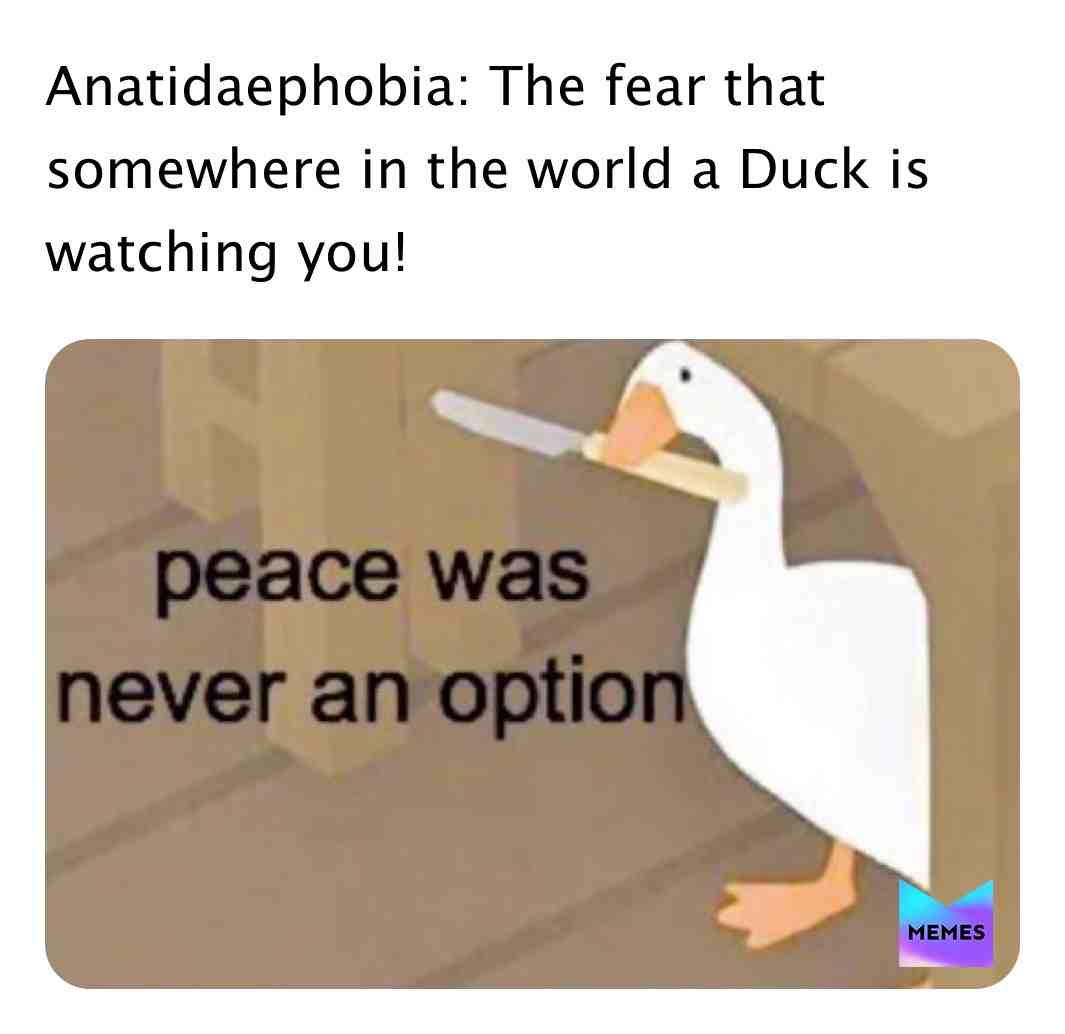 \u201cPeace Was NEVER an option!\u201d 
 #UntitledGooseGame  #gaming  #videogames  #meme  #memes  #funnymemes  #funny  #kraftpunkd  #ww3