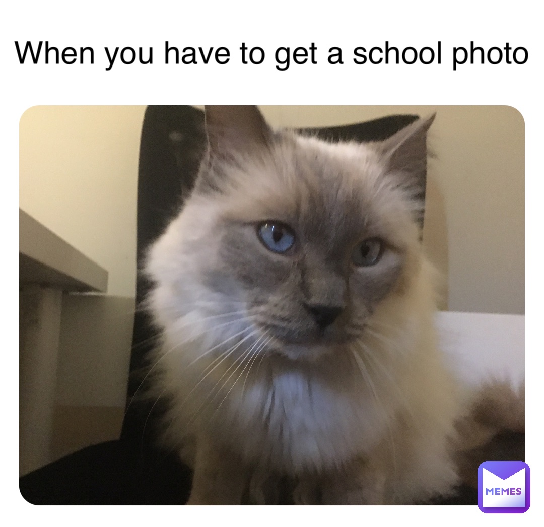 Double tap to edit When you have to get a school photo