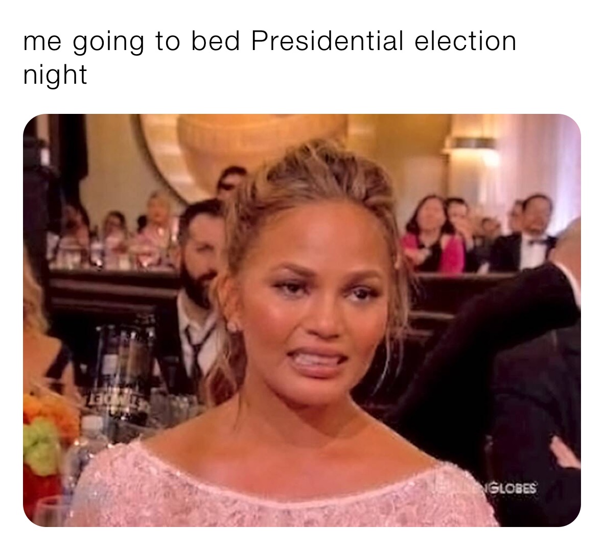 me going to bed Presidential election night