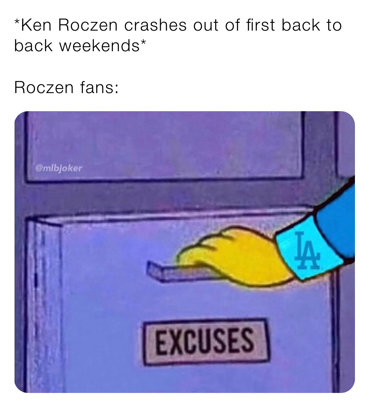 *Ken Roczen crashes out of first back to back weekends*

Roczen fans: