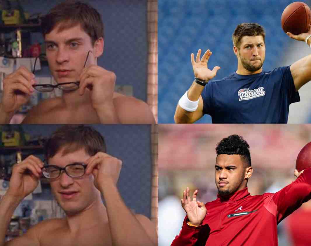 Just to trigger everyone \ud83d\ude08\ud83d\ude0e
#Tebow #Tua #nfldraft #NFL