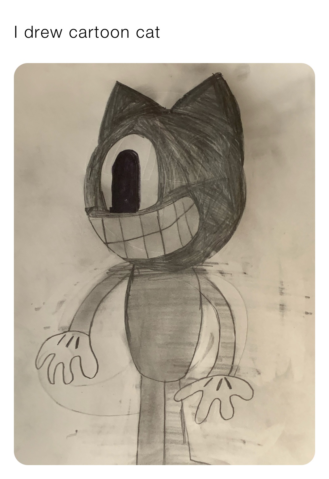 I drew cartoon cat