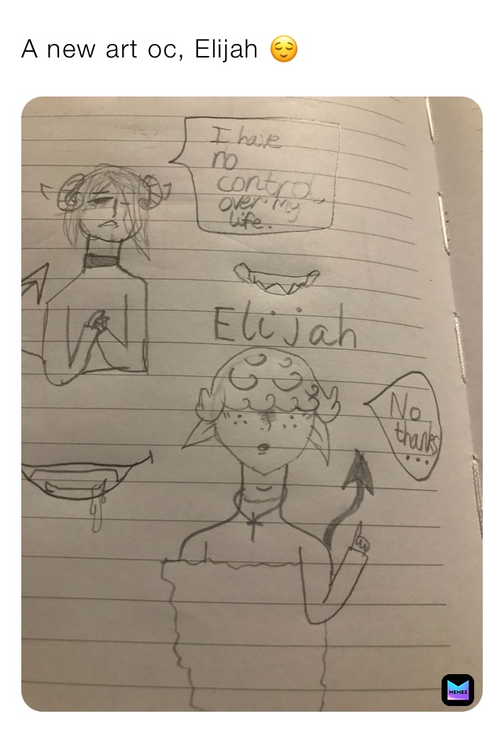A new art oc, Elijah 😌