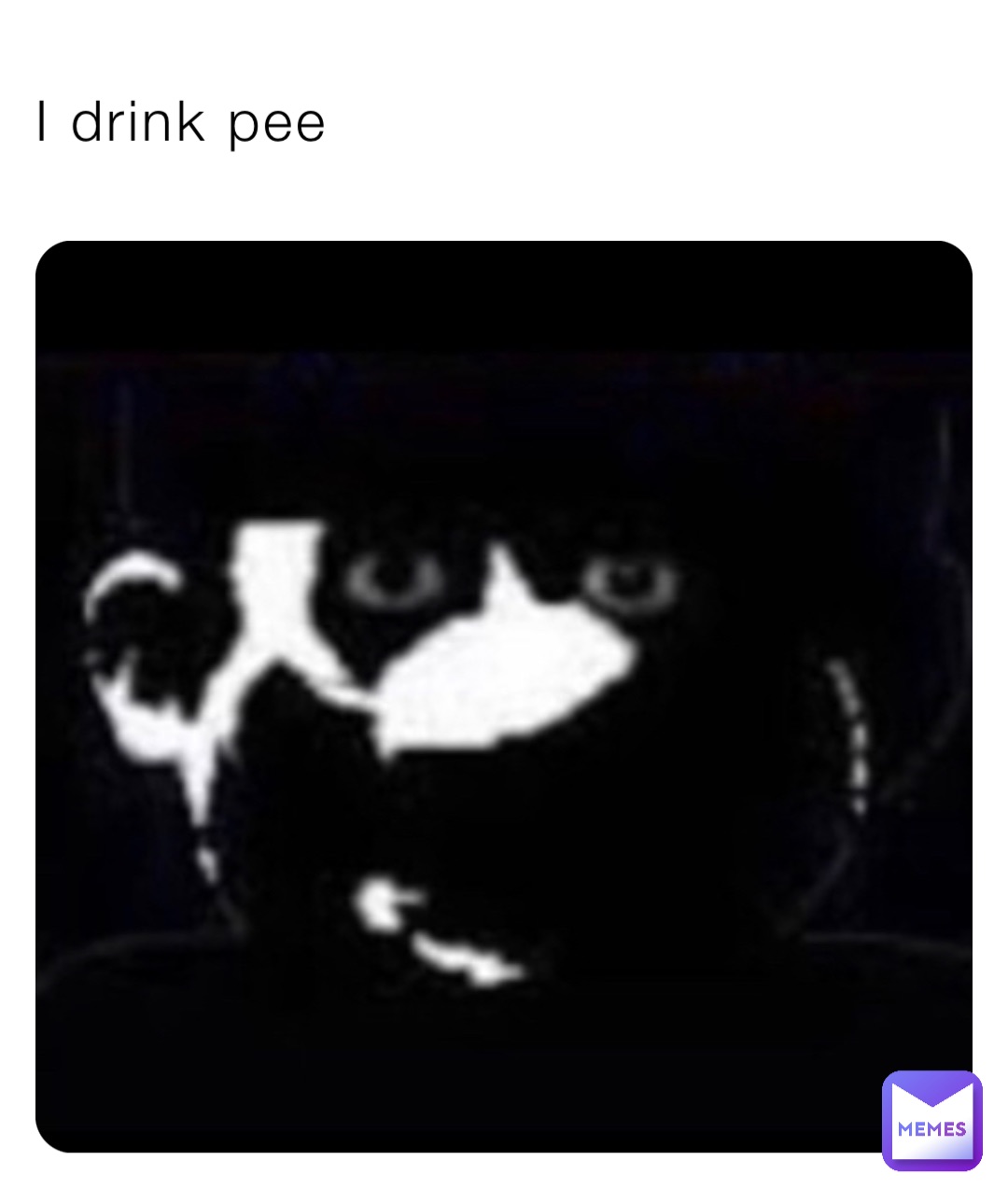 I drink pee