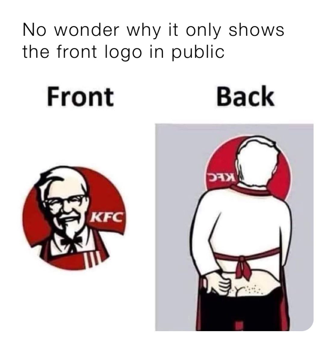 No wonder why it only shows the front logo in public