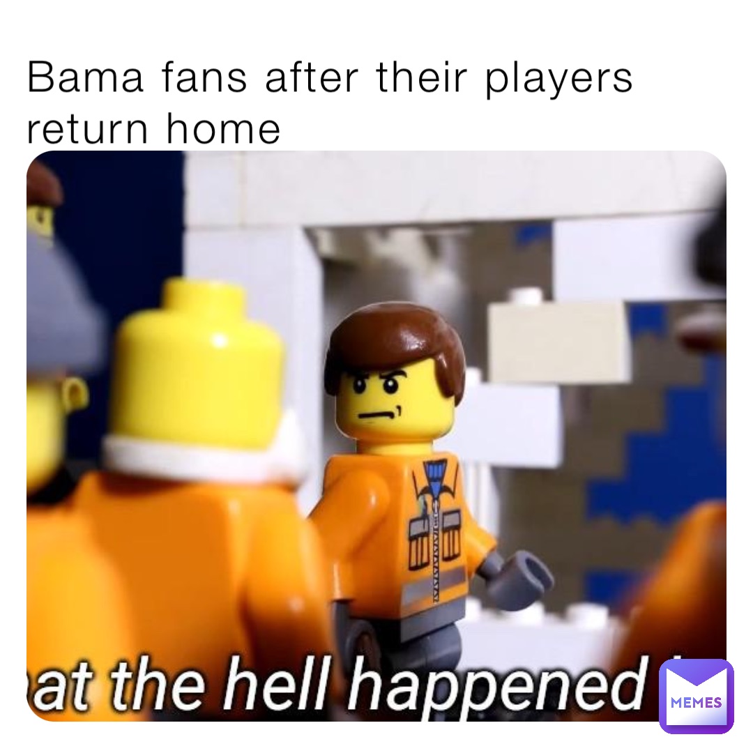 Bama fans after their players return home