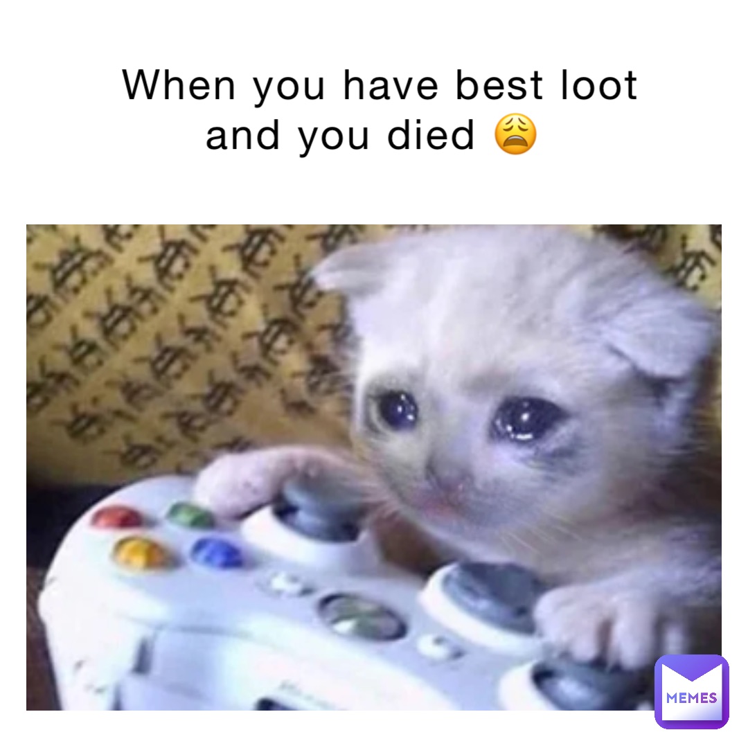 When you have best loot and you died 😩