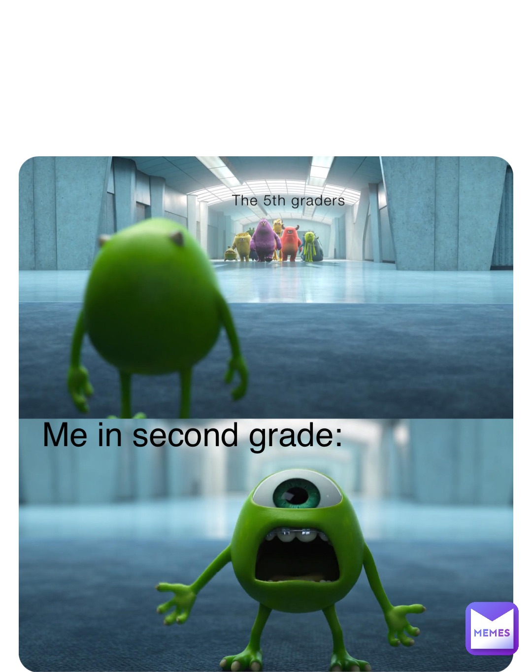 The 5th graders Me in second grade: