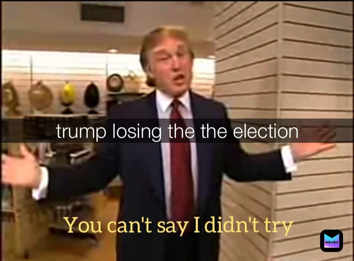 trump losing the the election 
