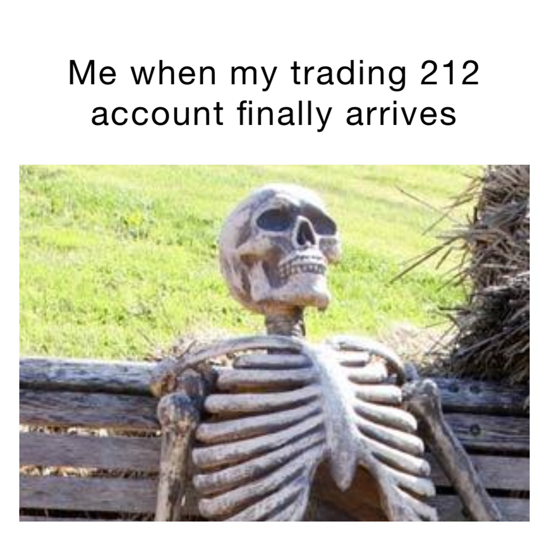 Me when my trading 212 account finally arrives