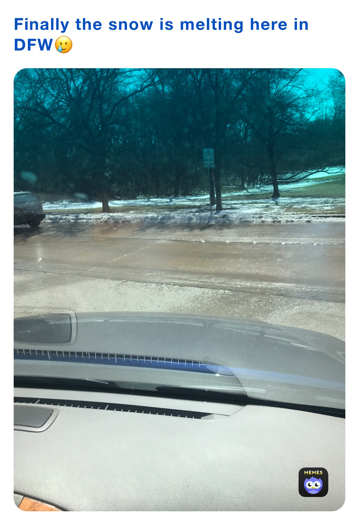 Finally the snow is melting here in DFW🥲 Comrade_John_Wick Memes