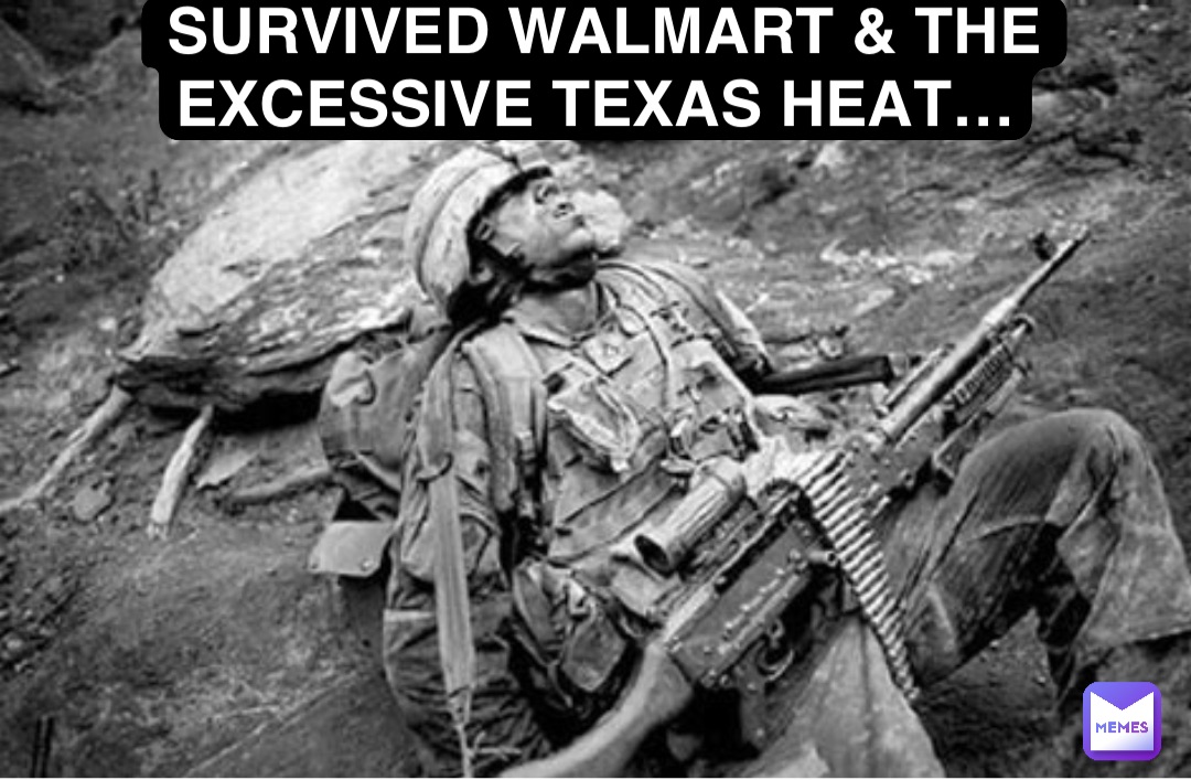 SURVIVED WALMART & THE EXCESSIVE TEXAS HEAT…