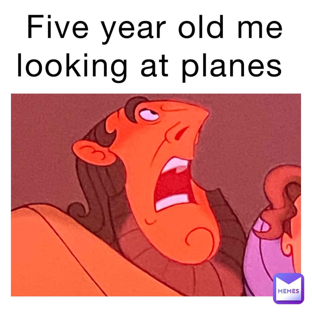 Five year old me looking at planes