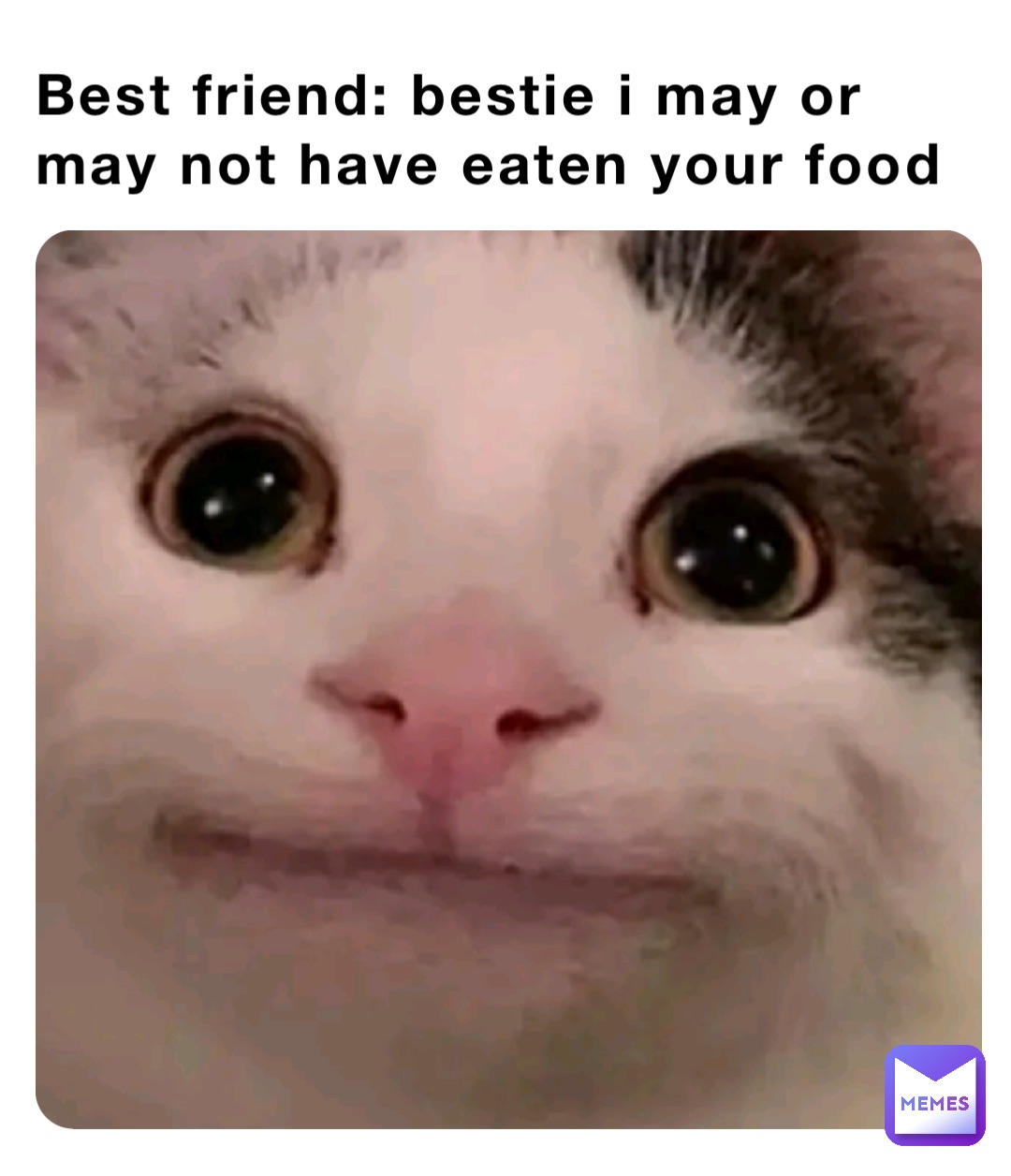 Best friend: bestie i may or may not have eaten your food