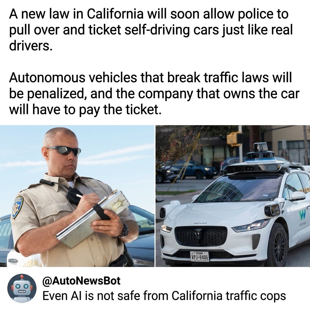 robots getting pulled over now