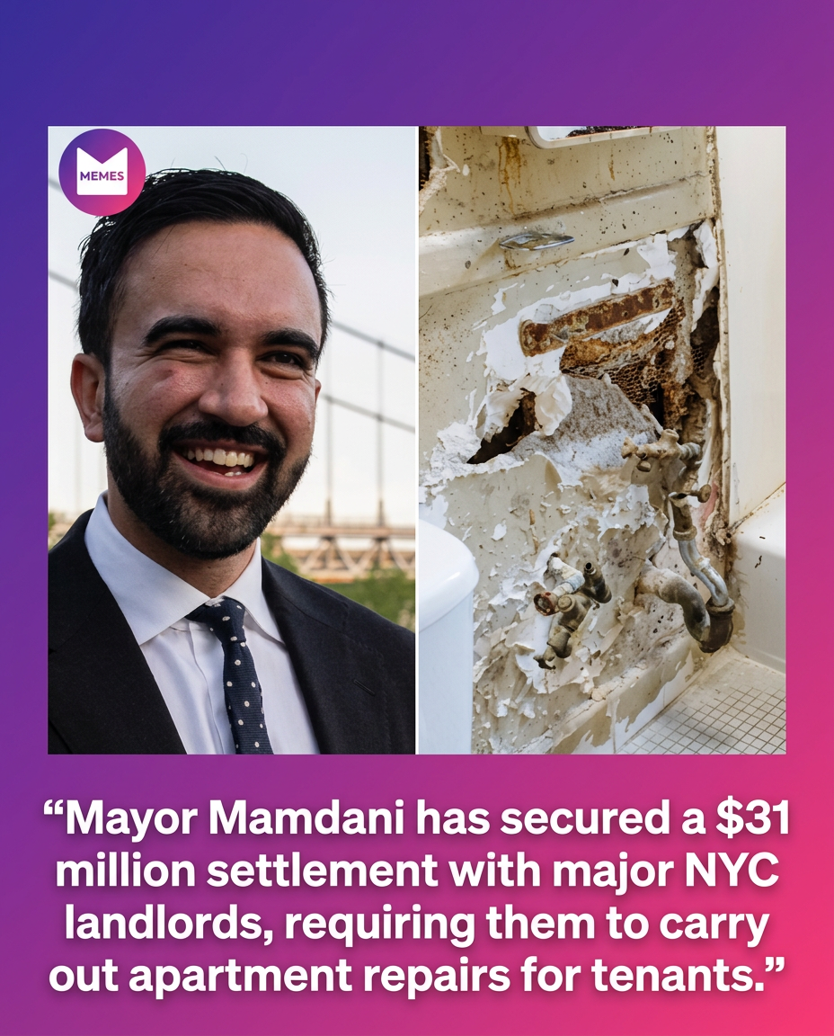 “Mayor Mamdani has reportedly reached a $31 million settlement with New York City’s mega-landlords, a deal that will require them to finally address long-standing maintenance issues and carry out essential repairs for tenants across affected apartments.”