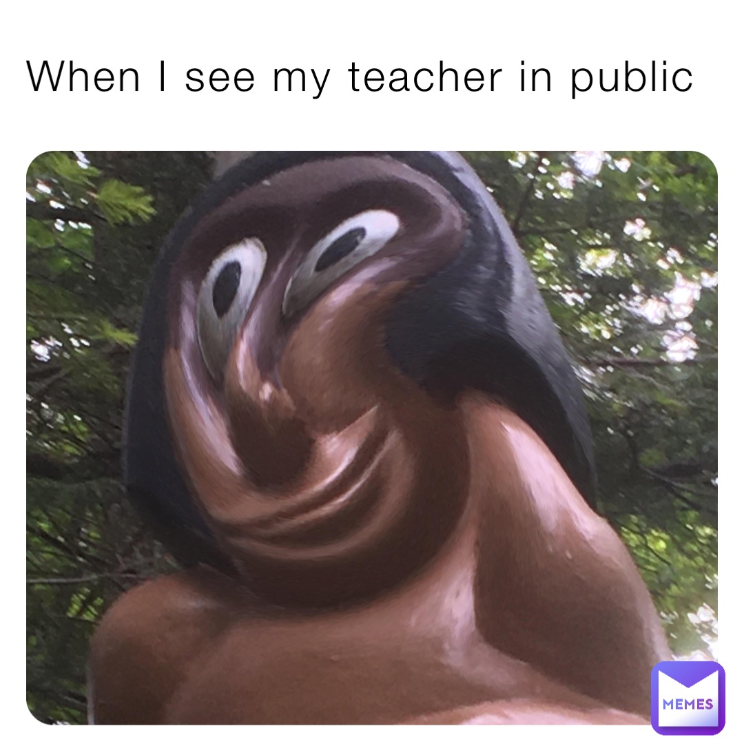 When I see my teacher in public