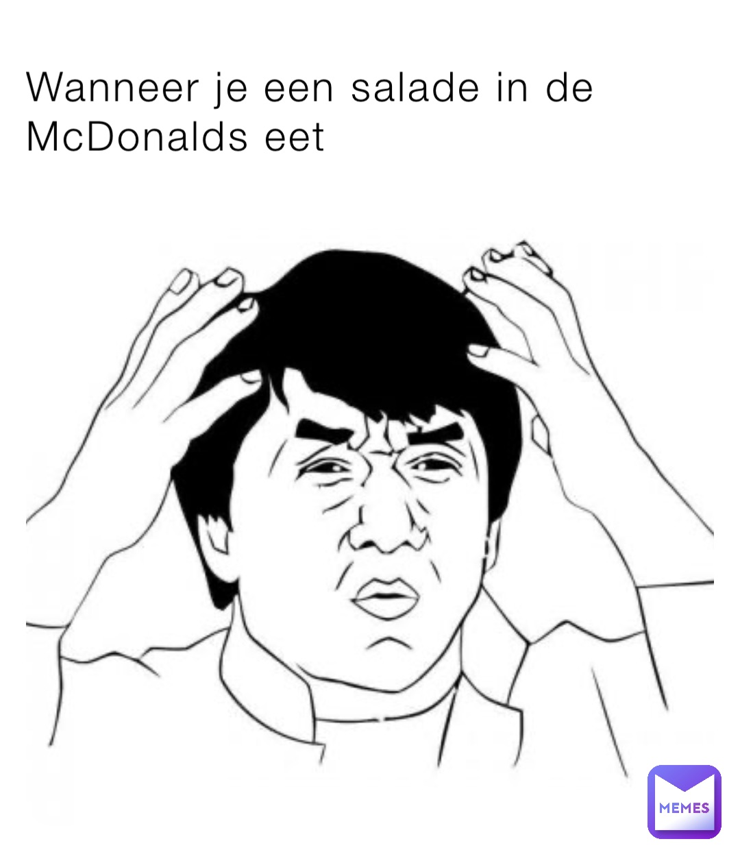 Wanneer je een salade in de McDonalds eet