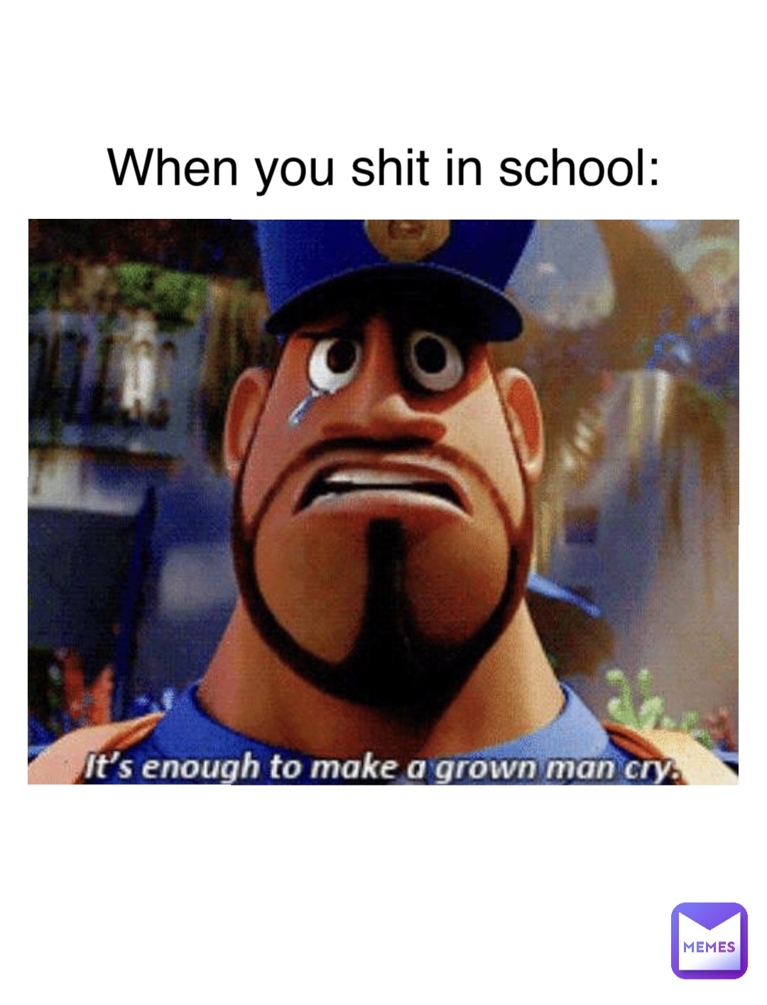 When you shit in school: