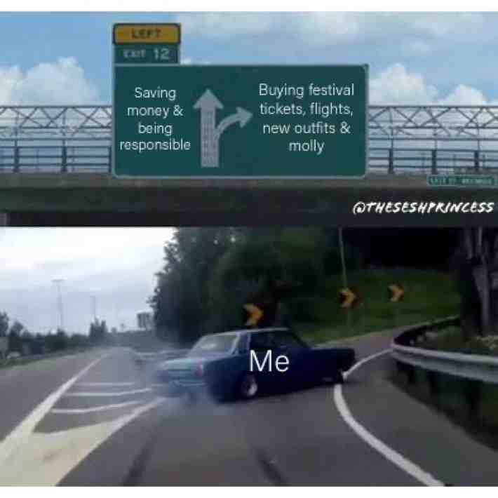 Very definition of yolo - FTS 😌 #sesh #edm #hardstyle #sendit #plur #edc #ultra #coachella #drop #festival #tomorrowland #shuffle #dance #trance #usa #uk #vegas #belgium #germany #rave #ravers #trancefam #theseshprincess #australia #america #defqon #paradigm #trancefam #meme #memes #molly