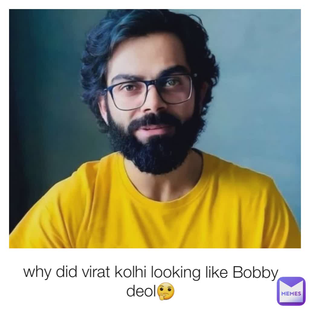 why did virat kolhi looking like Bobby deol🤔