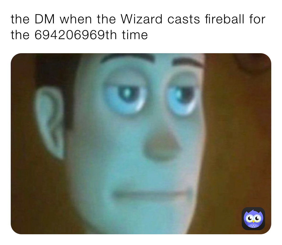 the DM when the Wizard casts fireball for the 694206969th time