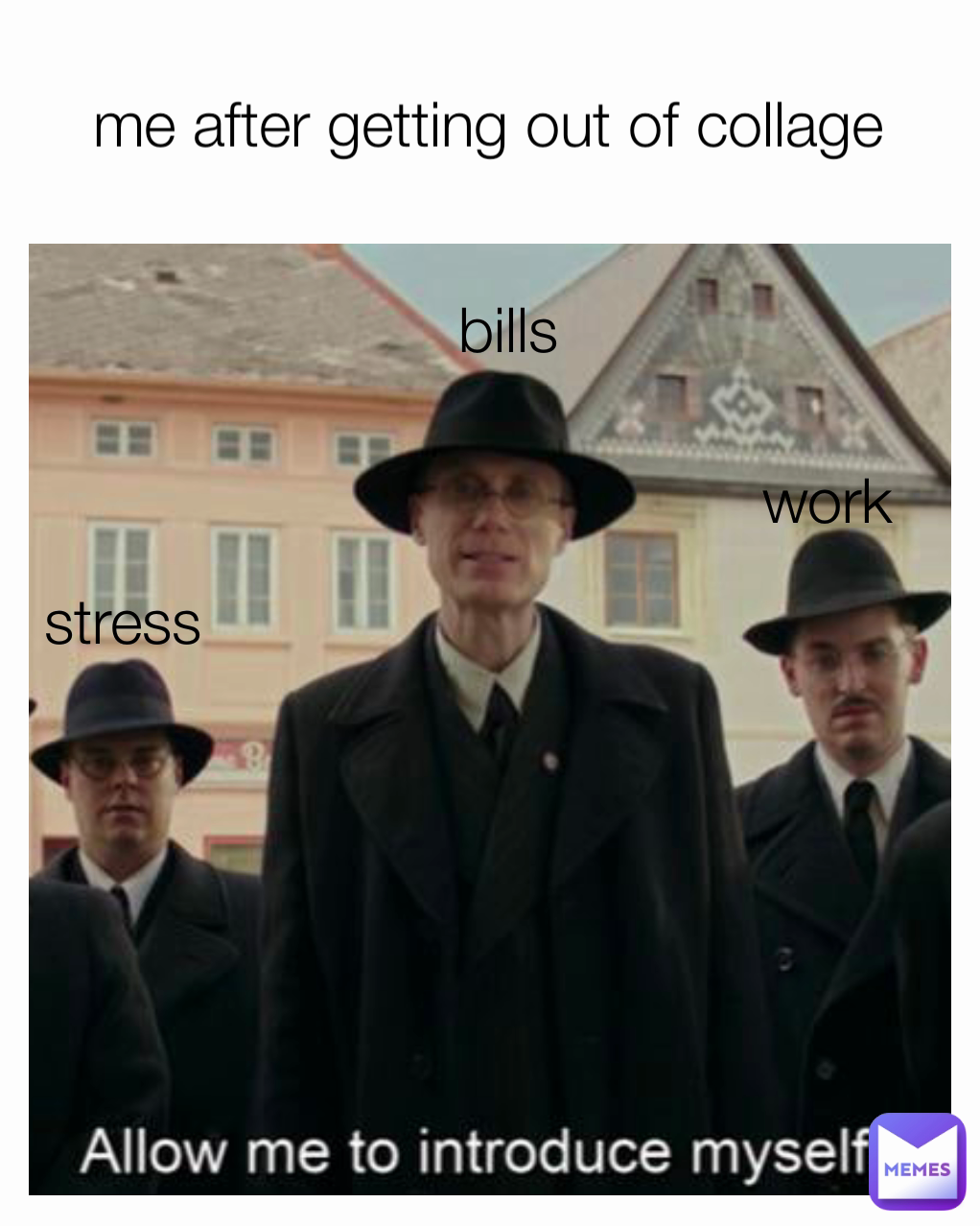 stress bills work me after getting out of collage