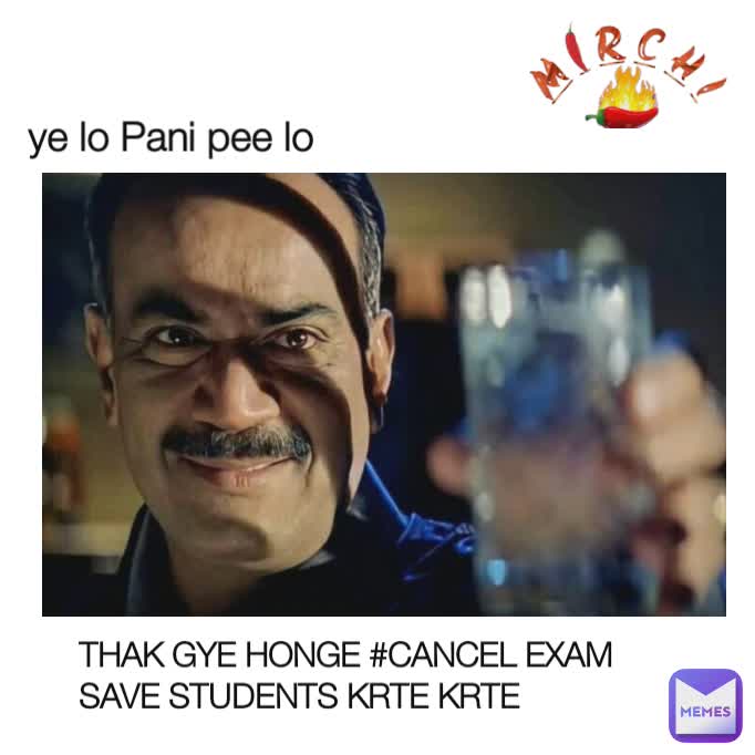 ye lo Pani pee lo THAK GYE HONGE #CANCEL EXAM SAVE STUDENTS KRTE KRTE