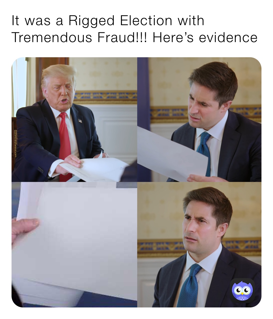 It was a Rigged Election with Tremendous Fraud!!! Here’s evidence 