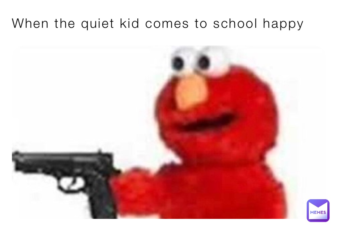 When the quiet kid comes to school happy