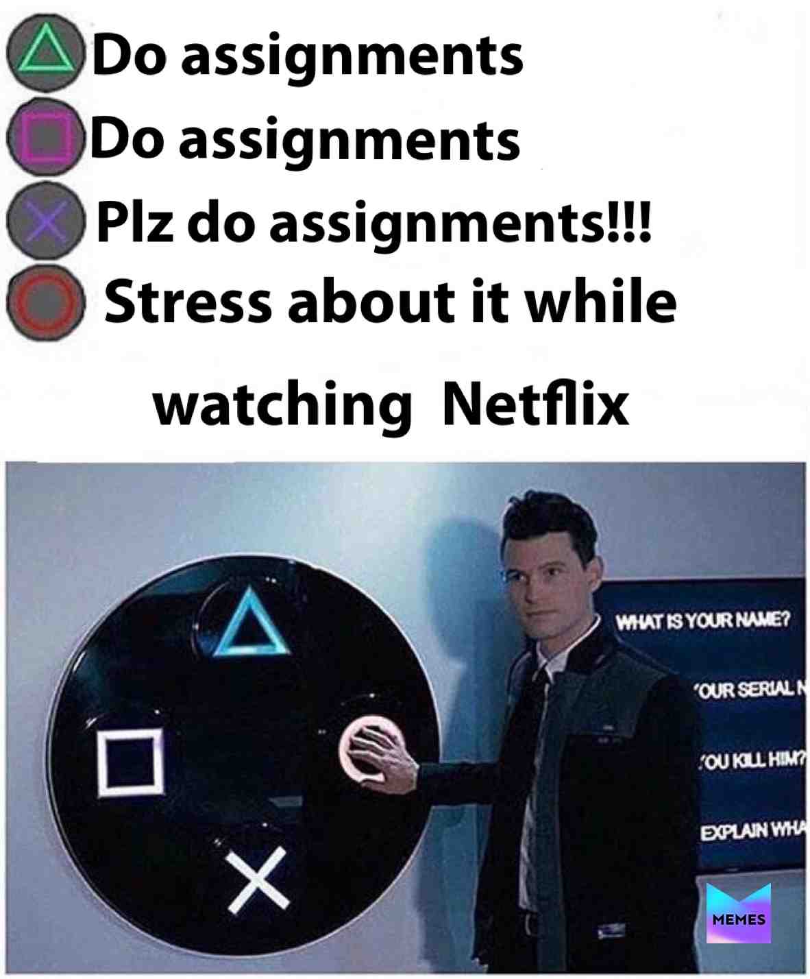 I’m going for the bad ending in my life 🙃 #school #procrastination #memes #netflix