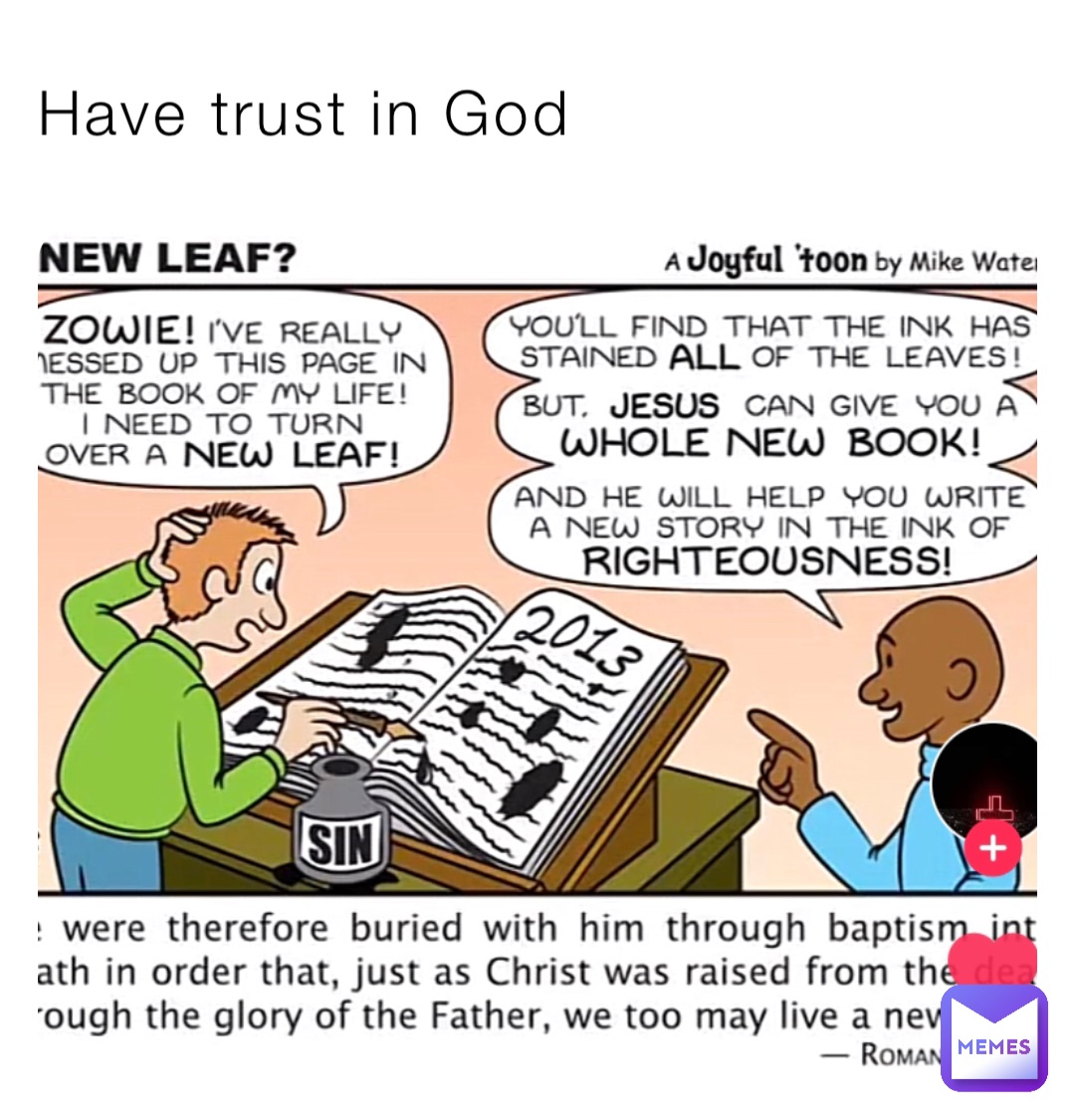 Have trust in God