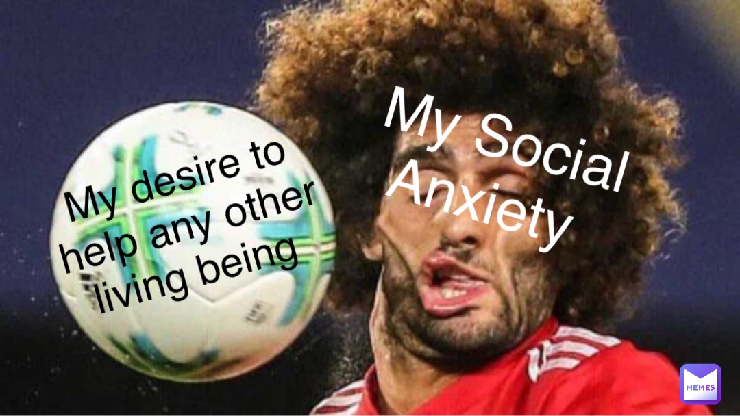 My Social Anxiety My desire to help any other living being