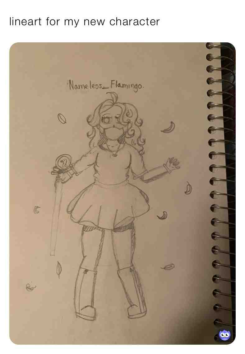 This character is a representation of me so don’t lewd it. #italianstringbeans #memes #ily #mypostsareshitlol #art #flamingo #Feather