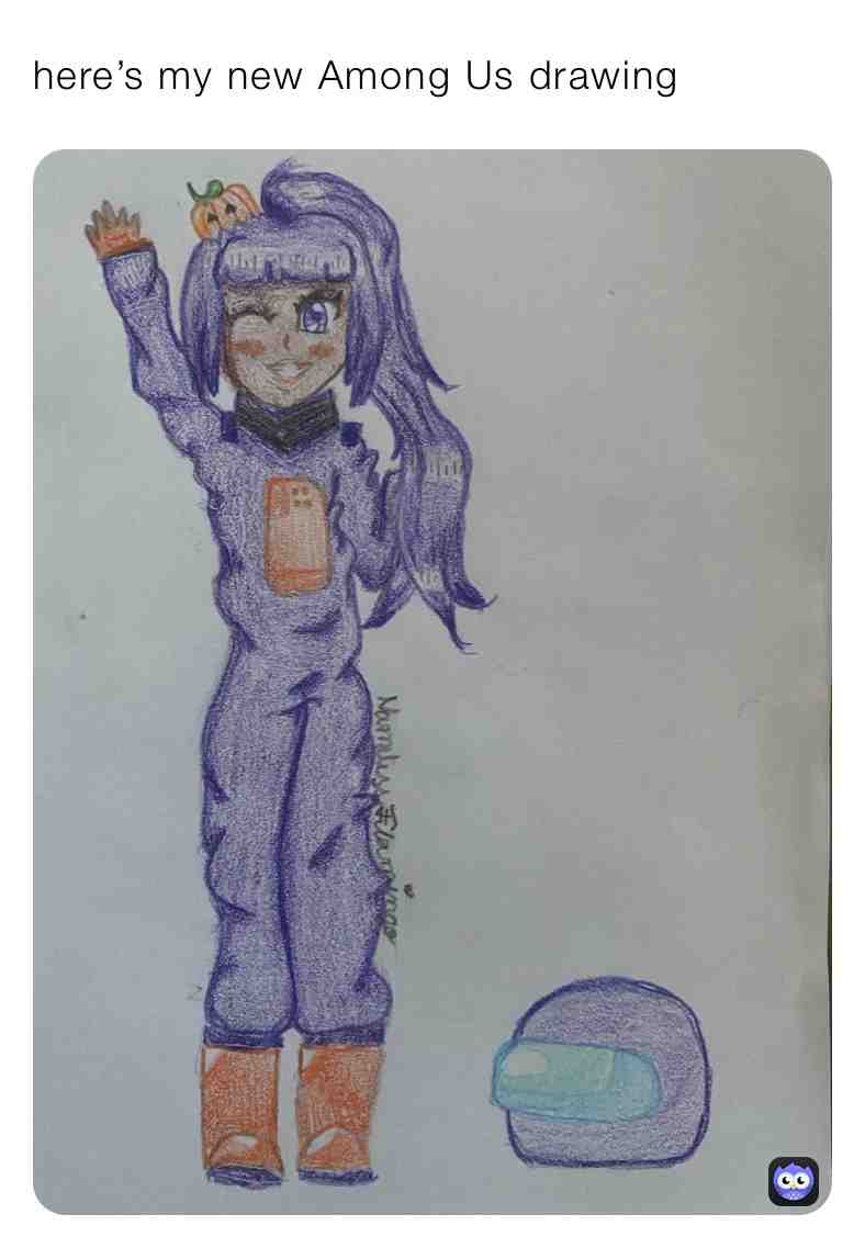 This was made for the person tagged #mypostsareshitlol #italianstringbeans #ily #flamingo #amongus #art #purple #memes