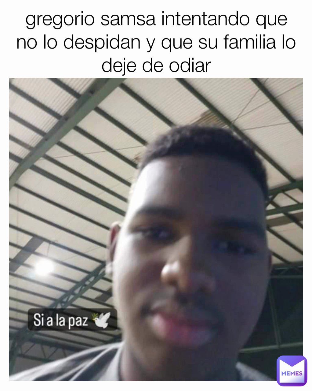 gregorio samsa intentando que no lo despidan y que su familia lo deje de odiar