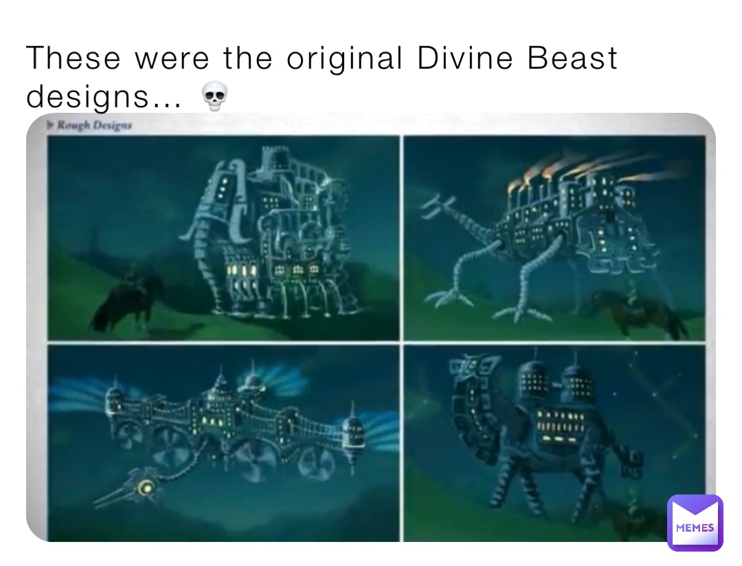 These were the original Divine Beast designs… 💀