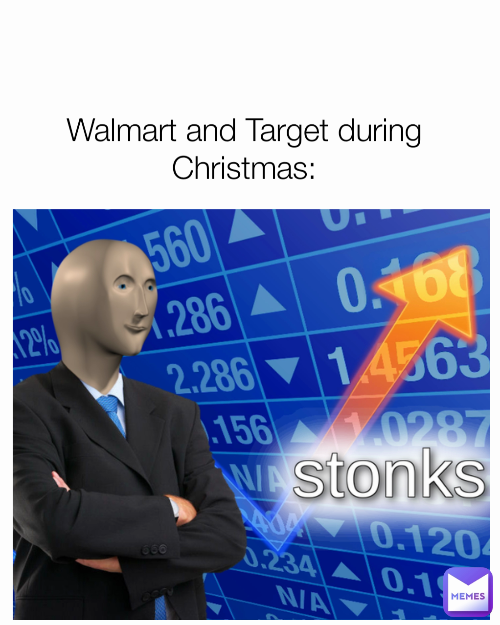 Walmart and Target during Christmas: