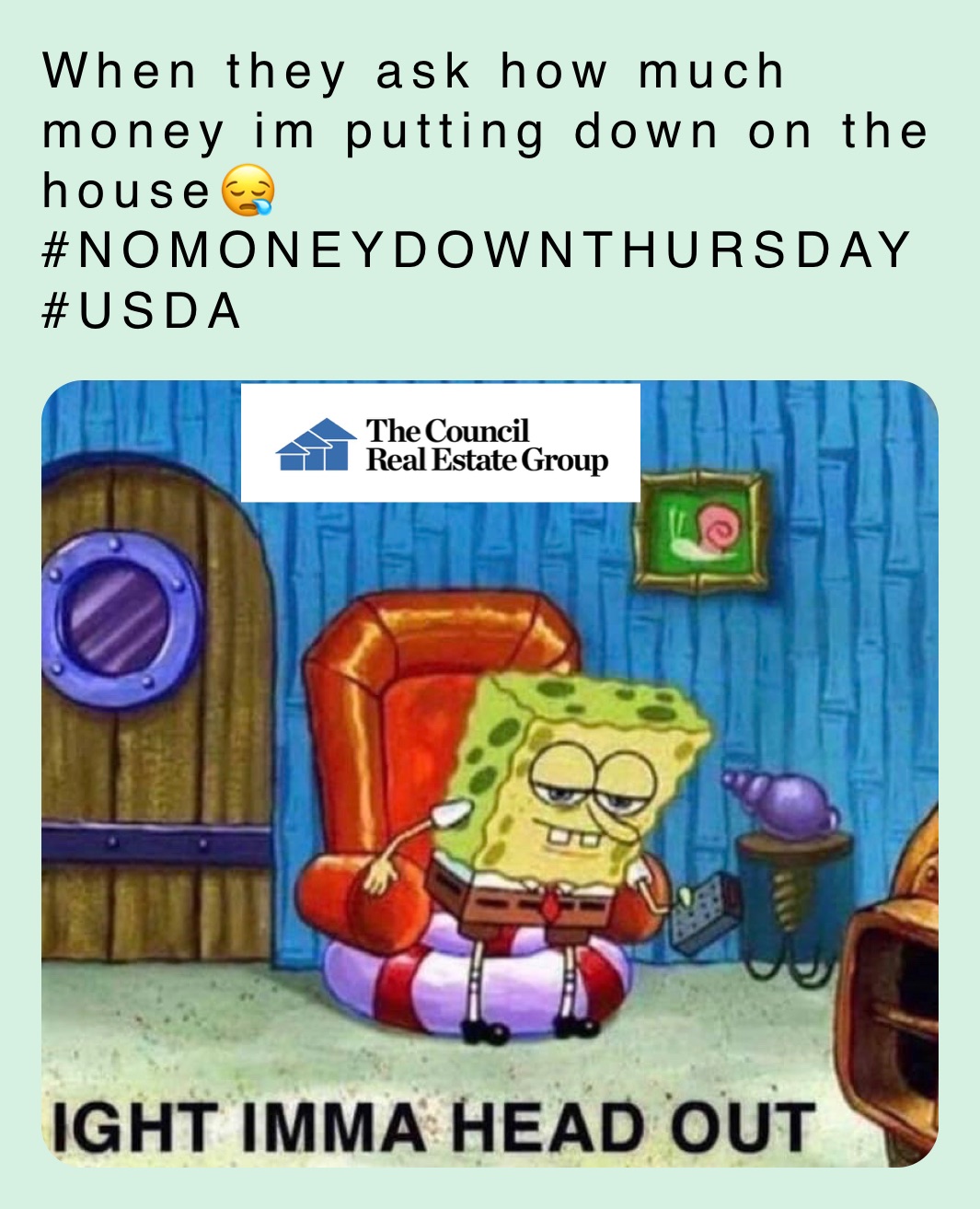 When they ask how much money im putting down on the house😪
#NOMONEYDOWNTHURSDAY #USDA 