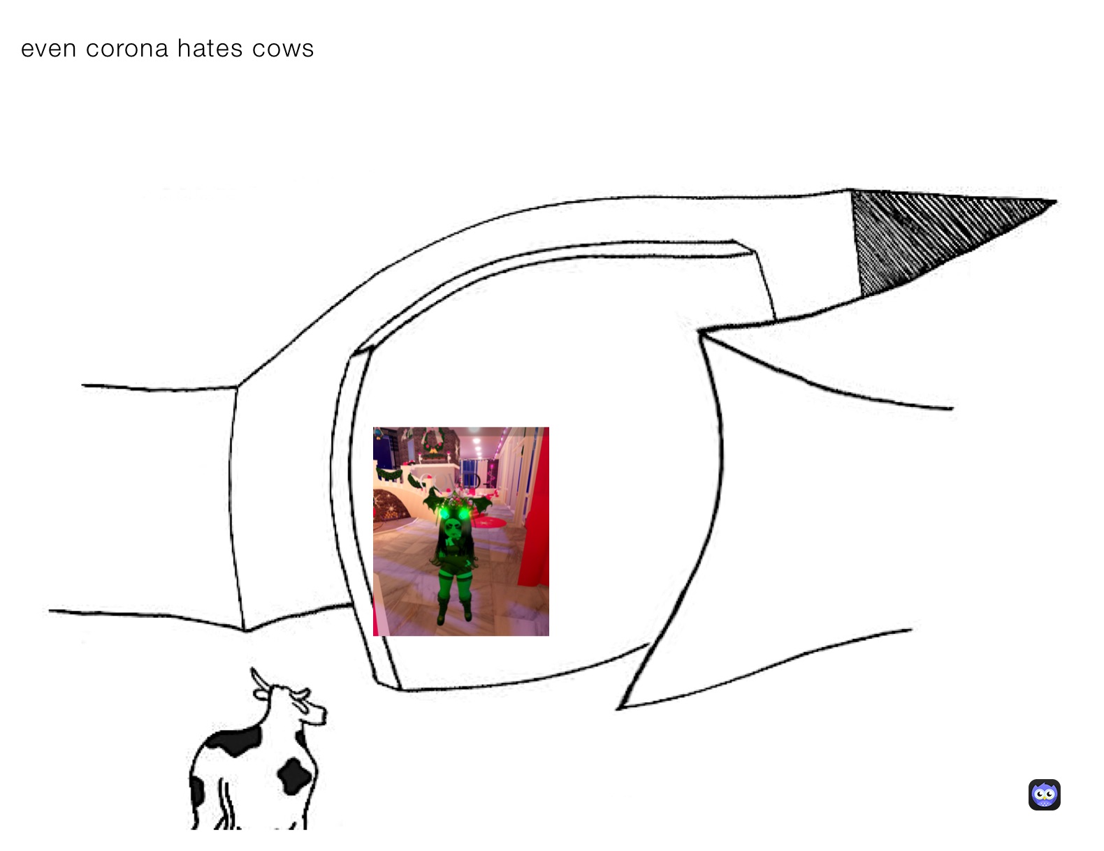even corona hates cows