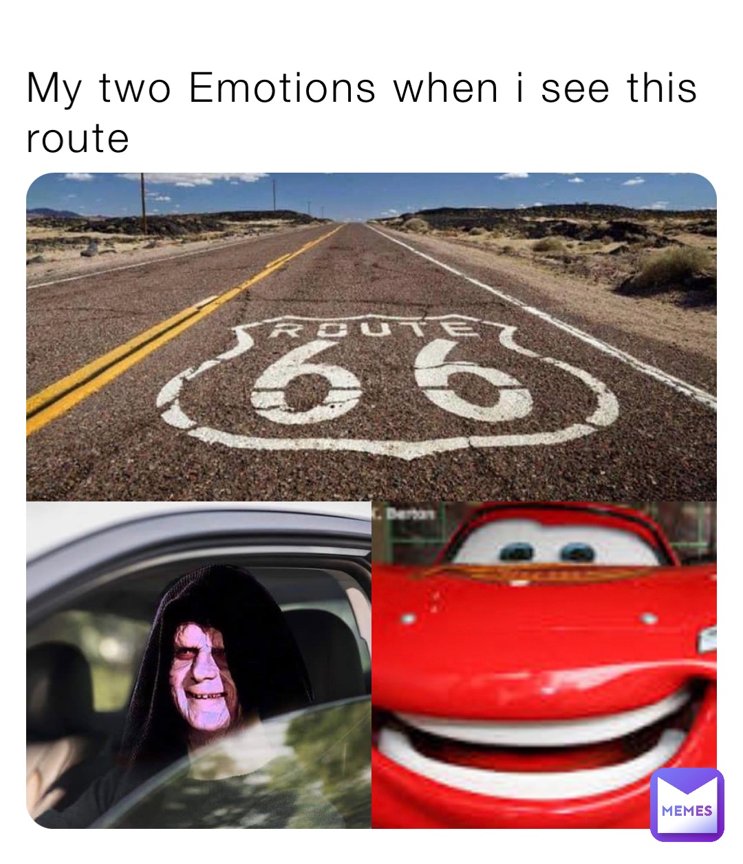 My two Emotions when i see this route