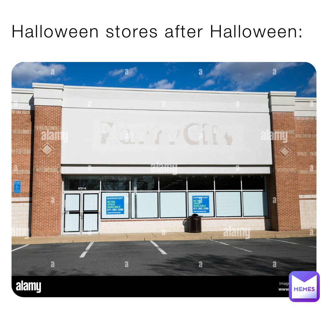 Halloween stores after Halloween: