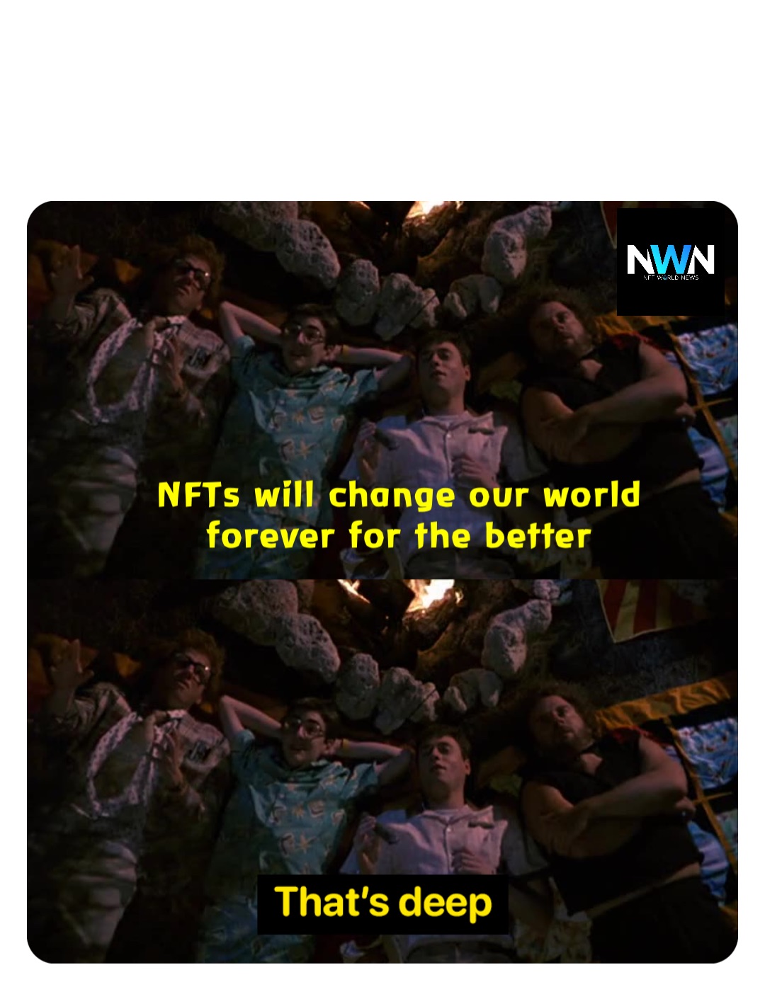 NFTs will change our world
forever for the better