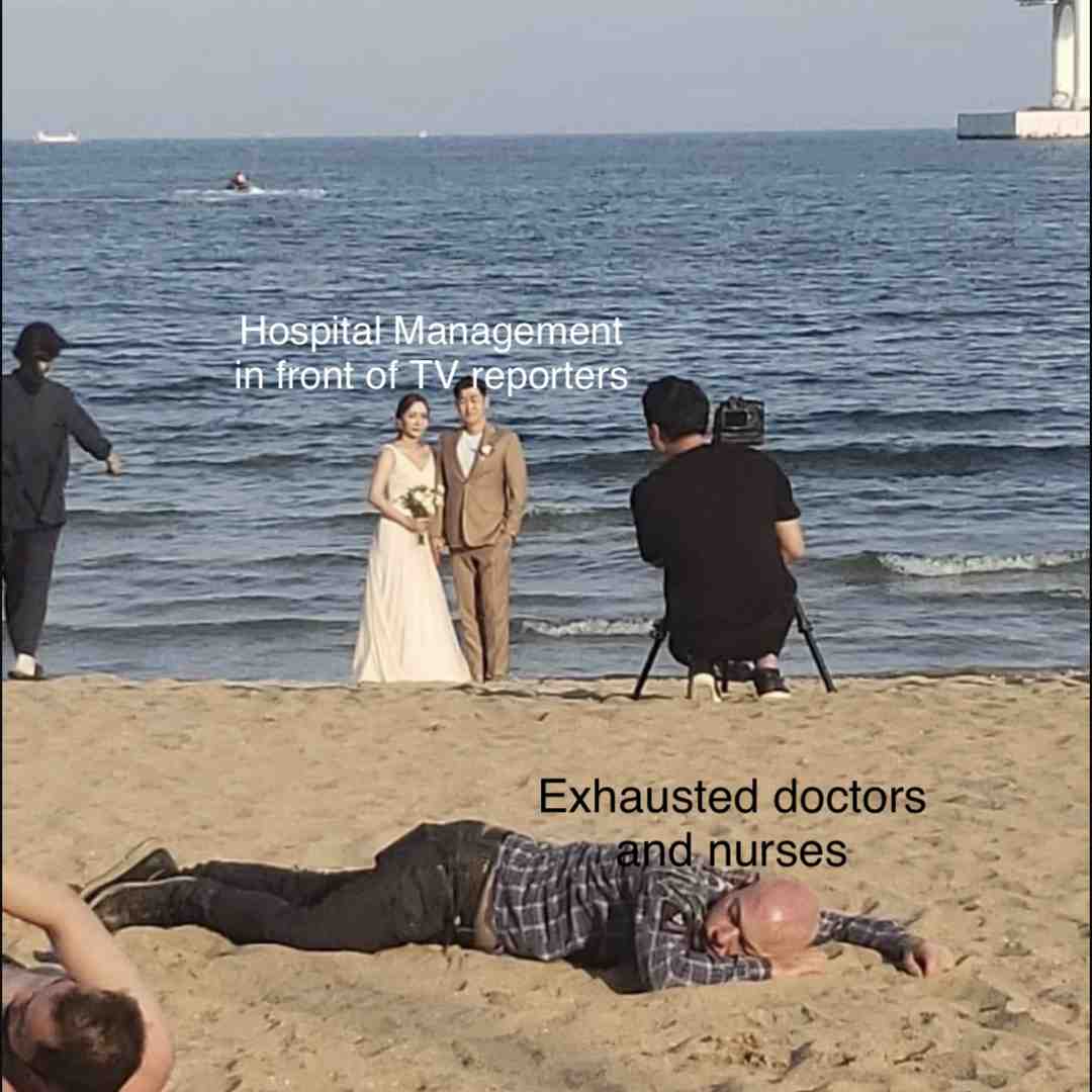 Only pretty stuff goes on TV news. The bad ones stay off the camera. #hospitallife #hospitalmemes #nursesbelike #hospitalmemes #icomicnurse