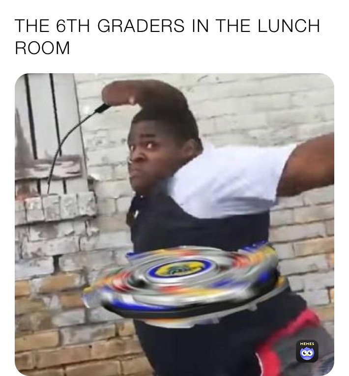 THE 6TH GRADERS IN THE LUNCH ROOM